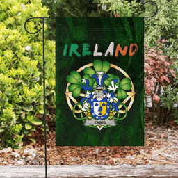 ScotsTee Shop Irish Ennis Coat of Arms Irish Pride Garden Flag Irish Shamrock Flag
