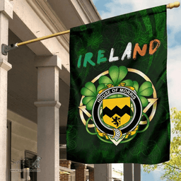 ScotsTee Shop Irish House of MORRIS Coat of Arms Irish Pride Garden Flag Irish Shamrock Flag