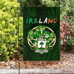 ScotsTee Shop Irish Going Coat of Arms Irish Pride Garden Flag Irish Shamrock Flag