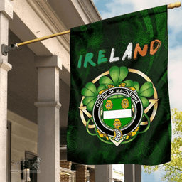 ScotsTee Shop Irish House of MACKENNA Coat of Arms Irish Pride Garden Flag Irish Shamrock Flag