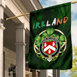 ScotsTee Shop Irish House of O'BYRNE Coat of Arms Irish Pride Garden Flag Irish Shamrock Flag
