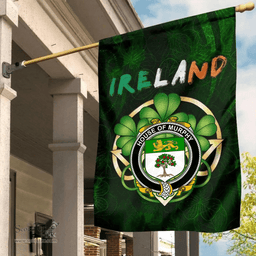 ScotsTee Shop Irish House of MURPHY (O?Morchoe) Coat of Arms Irish Pride Garden Flag Irish Shamrock Flag