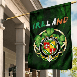 ScotsTee Shop Irish House of MACEGAN Coat of Arms Irish Pride Garden Flag Irish Shamrock Flag