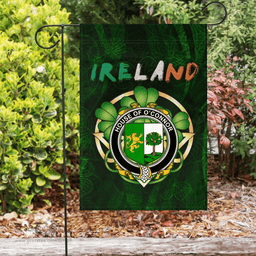 ScotsTee Shop Irish House of O'CONNOR (Sligo) Coat of Arms Irish Pride Garden Flag Irish Shamrock Flag