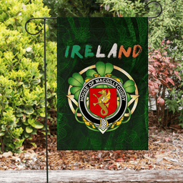 ScotsTee Shop Irish House of MACGILLYCUDDY Coat of Arms Irish Pride Garden Flag Irish Shamrock Flag