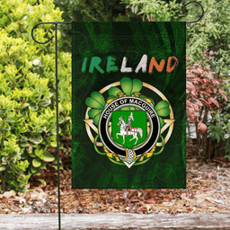 ScotsTee Shop Irish House of MACGUIRE Coat of Arms Irish Pride Garden Flag Irish Shamrock Flag