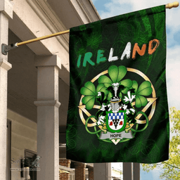 ScotsTee Shop Irish Hope Coat of Arms Irish Pride Garden Flag Irish Shamrock Flag