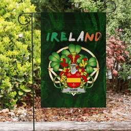 ScotsTee Shop Irish Gore Coat of Arms Irish Pride Garden Flag Irish Shamrock Flag