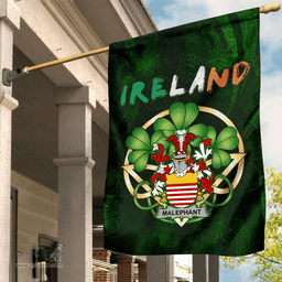 ScotsTee Shop Irish Malaphant Coat of Arms Irish Pride Garden Flag Irish Shamrock Flag