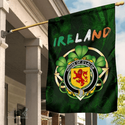 ScotsTee Shop Irish House of O'LALOR Coat of Arms Irish Pride Garden Flag Irish Shamrock Flag