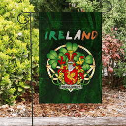 ScotsTee Shop Irish McGillicuddy Coat of Arms Irish Pride Garden Flag Irish Shamrock Flag