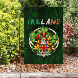 ScotsTee Shop Irish Montmorency Coat of Arms Irish Pride Garden Flag Irish Shamrock Flag