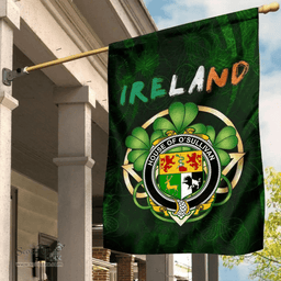 ScotsTee Shop Irish House of O'SULLIVAN Coat of Arms Irish Pride Garden Flag Irish Shamrock Flag