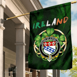 ScotsTee Shop Irish House of O'PHELAN Coat of Arms Irish Pride Garden Flag Irish Shamrock Flag