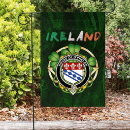 ScotsTee Shop Irish House of O'PHELAN Coat of Arms Irish Pride Garden Flag Irish Shamrock Flag