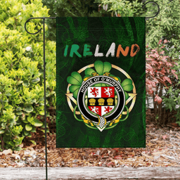 ScotsTee Shop Irish House of O'MURPHY (Muskerry) Coat of Arms Irish Pride Garden Flag Irish Shamrock Flag