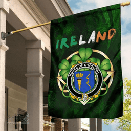 ScotsTee Shop Irish House of O'MOLONY Coat of Arms Irish Pride Garden Flag Irish Shamrock Flag