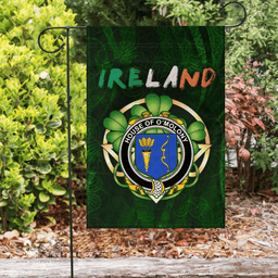 ScotsTee Shop Irish House of O'MOLONY Coat of Arms Irish Pride Garden Flag Irish Shamrock Flag