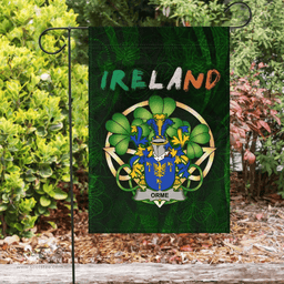 ScotsTee Shop Irish Orme Coat of Arms Irish Pride Garden Flag Irish Shamrock Flag