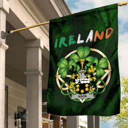 ScotsTee Shop Irish Nixon Coat of Arms Irish Pride Garden Flag Irish Shamrock Flag