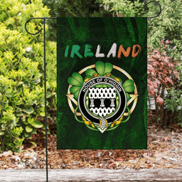 ScotsTee Shop Irish House of O'HIGGIN Coat of Arms Irish Pride Garden Flag Irish Shamrock Flag