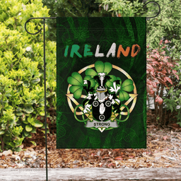 ScotsTee Shop Irish Strong Coat of Arms Irish Pride Garden Flag Irish Shamrock Flag