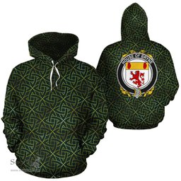 ScotsTee Shop Irish Bryne Coat of Arms Family Crest Ireland Hoodie Irish Gold Symbol Hoodie