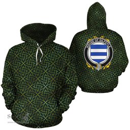 ScotsTee Shop Irish Gilfoyle Coat of Arms Family Crest Ireland Hoodie Irish Gold Symbol Hoodie