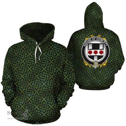 ScotsTee Shop Irish Howlett Coat of Arms Family Crest Ireland Hoodie Irish Gold Symbol Hoodie