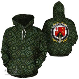 ScotsTee Shop Irish Keyes Coat of Arms Family Crest Ireland Hoodie Irish Gold Symbol Hoodie