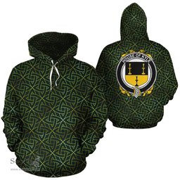 ScotsTee Shop Irish Kyle Coat of Arms Family Crest Ireland Hoodie Irish Gold Symbol Hoodie