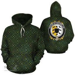 ScotsTee Shop Irish Brownlow Coat of Arms Family Crest Ireland Hoodie Irish Gold Symbol Hoodie