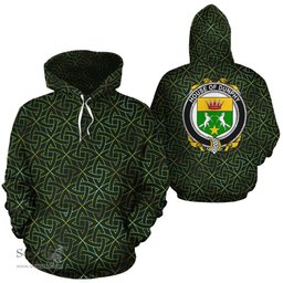 ScotsTee Shop Irish Dunphy Coat of Arms Family Crest Ireland Hoodie Irish Gold Symbol Hoodie