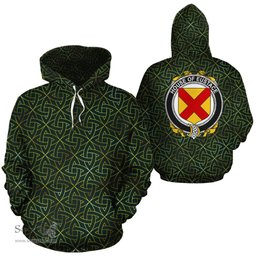 ScotsTee Shop Irish Eustace Coat of Arms Family Crest Ireland Hoodie Irish Gold Symbol Hoodie