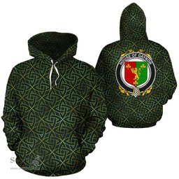 ScotsTee Shop Irish Gaynor Coat of Arms Family Crest Ireland Hoodie Irish Gold Symbol Hoodie