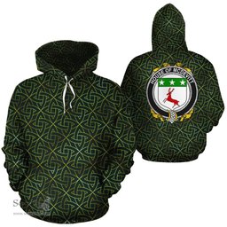 ScotsTee Shop Irish McDevitt Coat of Arms Family Crest Ireland Hoodie Irish Gold Symbol Hoodie