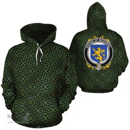 ScotsTee Shop Irish McDaniel Coat of Arms Family Crest Ireland Hoodie Irish Gold Symbol Hoodie