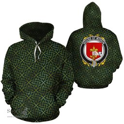 ScotsTee Shop Irish Mohun Coat of Arms Family Crest Ireland Hoodie Irish Gold Symbol Hoodie