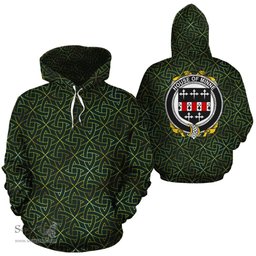 ScotsTee Shop Irish Minne Coat of Arms Family Crest Ireland Hoodie Irish Gold Symbol Hoodie