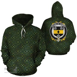 ScotsTee Shop Irish Hames Coat of Arms Family Crest Ireland Hoodie Irish Gold Symbol Hoodie