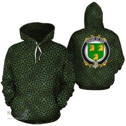 ScotsTee Shop Irish Kee Coat of Arms Family Crest Ireland Hoodie Irish Gold Symbol Hoodie
