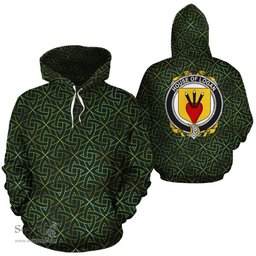 ScotsTee Shop Irish Logan Coat of Arms Family Crest Ireland Hoodie Irish Gold Symbol Hoodie