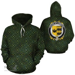 ScotsTee Shop Irish Lombard Coat of Arms Family Crest Ireland Hoodie Irish Gold Symbol Hoodie
