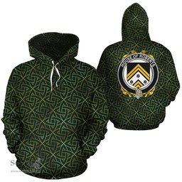 ScotsTee Shop Irish Roberts Coat of Arms Family Crest Ireland Hoodie Irish Gold Symbol Hoodie