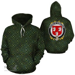 ScotsTee Shop Irish O'Mulrian Coat of Arms Family Crest Ireland Hoodie Irish Gold Symbol Hoodie