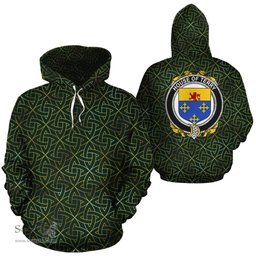 ScotsTee Shop Irish Terry Coat of Arms Family Crest Ireland Hoodie Irish Gold Symbol Hoodie