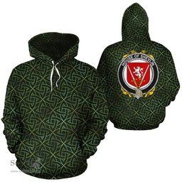 ScotsTee Shop Irish Shevlin Coat of Arms Family Crest Ireland Hoodie Irish Gold Symbol Hoodie