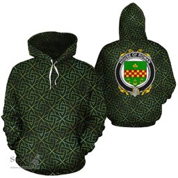 ScotsTee Shop Irish Rowan Coat of Arms Family Crest Ireland Hoodie Irish Gold Symbol Hoodie