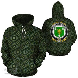 ScotsTee Shop Irish O'Moledy Coat of Arms Family Crest Ireland Hoodie Irish Gold Symbol Hoodie