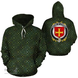 ScotsTee Shop Irish O'Feney Coat of Arms Family Crest Ireland Hoodie Irish Gold Symbol Hoodie